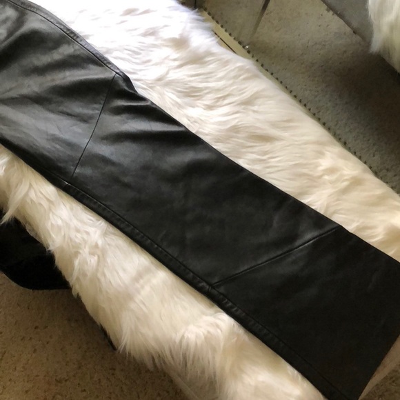 Sleek and sexy Genuine Leather Bootcut Pant - Picture 6 of 8